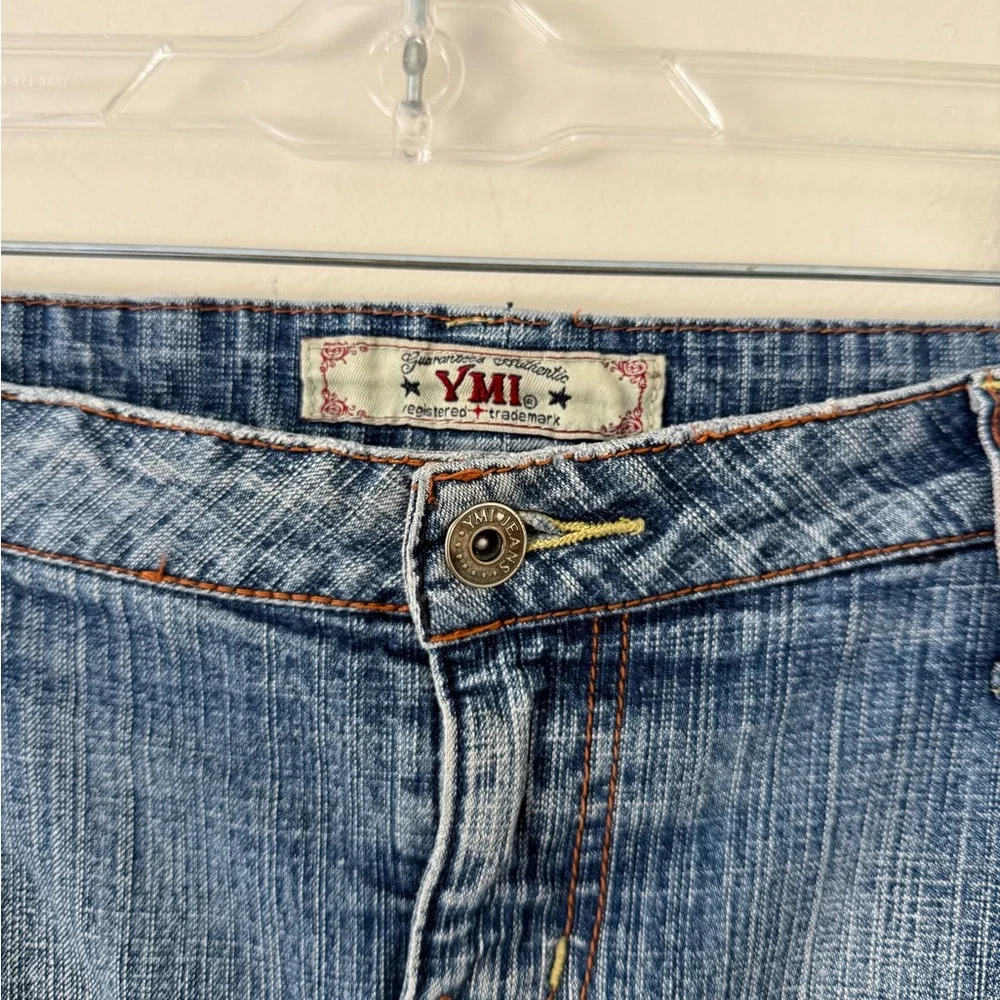 Vintage Y2K Plus Size YMI Light Blue Denim Low Rise Mini Skirt Womens Size 20 - Picture 3 of 12